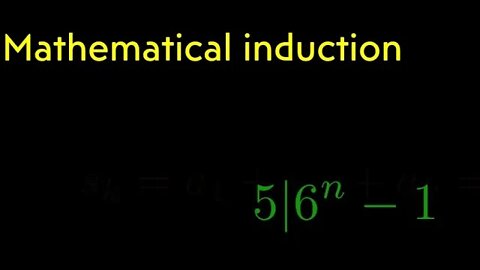 Mathematical induction exercise: 6^n-1 is divisible by 5
