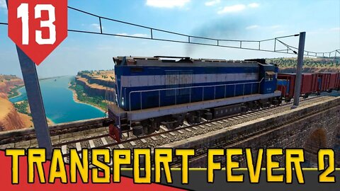 Entregando MAQUINARIO Moderno - Transport Fever 2 #13 [Série Gameplay Português PT-BR]