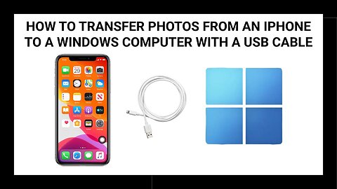 How To Transfer Photos From An Iphone To A Windows Computer With A Usb Cable
