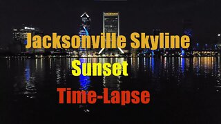 Jacksonville Skyline Sunset Time Lapse