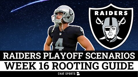 Raiders Playoff Chances Before Steelers + NFL Playoff Picture & Raiders Rooting Guide For Week 16