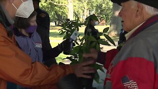 Families who survived tragedy seek growth with potted trees honoring their lost loved ones