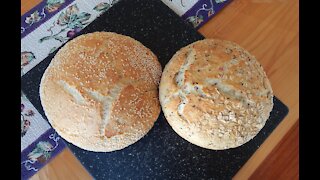 How to Garnish & Baste No-Knead Bread using “Hands-Free” Technique