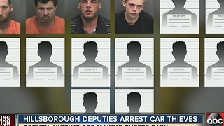 Hillsborough deputies arrest car thieves