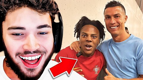 Adin Ross Reacts To iShowSpeed Meeting RONALDO