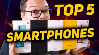 TOP 5 Smartphones para comprar AGORA! (Julho 2021)