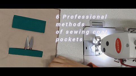 6 method Special pocket, coat and overcoat , Live by sewing