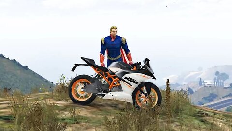 GTA 5 - Homelander Riding KTM RC 390 | #gta5 | #theboys