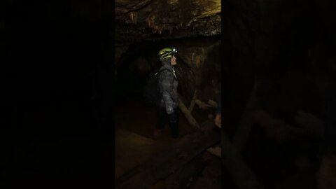 The mud in this mine explore was really deep