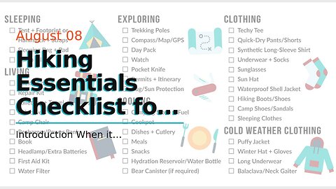 Hiking Essentials Checklist for Experienced Hikers
