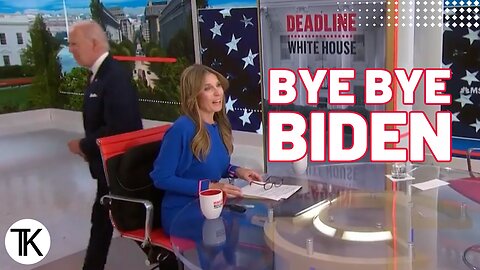 Biden Walks Off MSNBC Set While Still On-Air