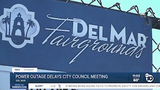 Del Mar City Council meeting impacted by power outage