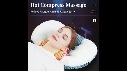 Electric Knead Bedding Massage Pillow with Heat | how to use shiatsu massage pillow