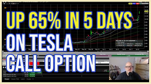 Up 65% in 5 Days on Tesla Call Option