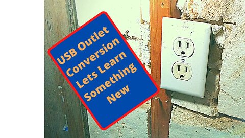 Usb outlet conversion. Minnesota Riots need to stop. Why not learn something New.