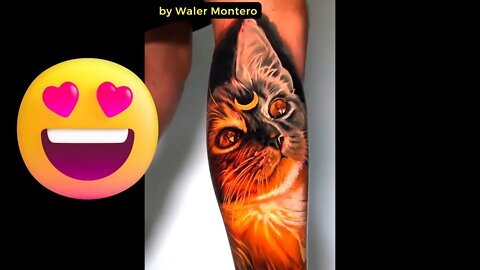 Stunning tattoo by Waler Montero #shorts #tattoos #inked #youtubeshorts