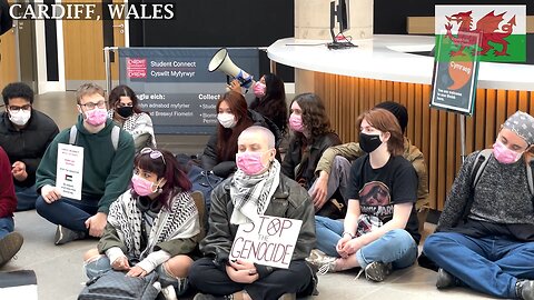 Cardiff University Students against the BAE Systems - 3