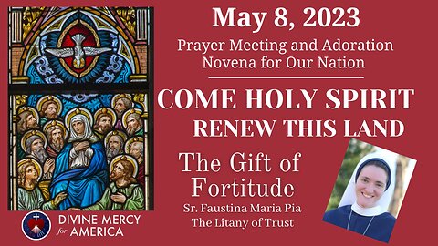 Sr. Faustina Maria Pia, S.V., The Gift of Fortitude, Divine Mercy Prayer Meeting Novena, May 8, 2023
