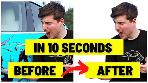 How to Remove Photo Background in 10 Seconds Using Online AI Tool for Free - Mr. Beast Photo