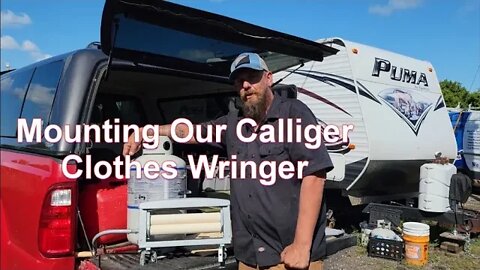 Mounting our Calliger Clothes Wringer