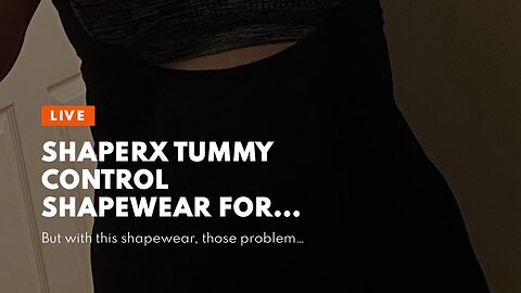 SHAPERX Tummy Control Shapewear for Women Seamless Fajas Bodysuit