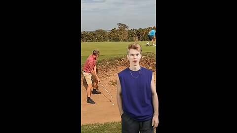Golfer has Bunker Nightmare