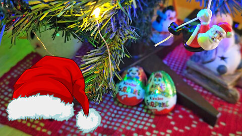 Kinder Surprise egg 2x, enjoy the holiday season, asmr