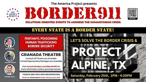 🎥 FULL EVENT RECORD 🔥 Join with The America Project and Tom Homan for the first-ever solutions-oriented border event series to learn about and take action on Fentanyl Deaths, Child Sex and Human Trafficking, and #BorderSecurity
