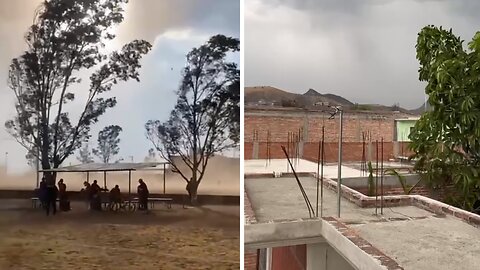 Strange weather captured on camera in Mexico