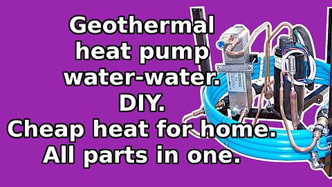 Heat pump! Amazing! Make a good and cheap home heating from a well. COP 6:1