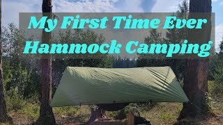 My First Time Hammock Camping