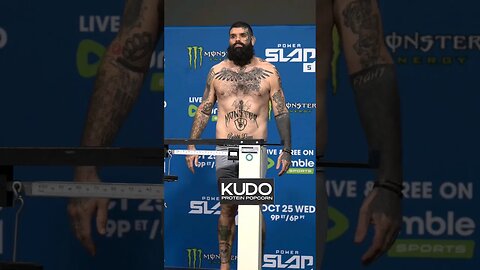 Bear Bennett weighs in at 205.5 ahead of his Light Heavyweight clash at Power Slap 5!