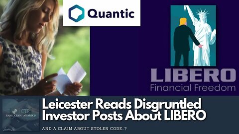 Leicester Tests His New PC By Reading #LIBERO / #LIBERA Comments From Disgruntled Investors