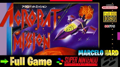Acrobat Mission - Super Nintendo (Full Game Walkthrough)