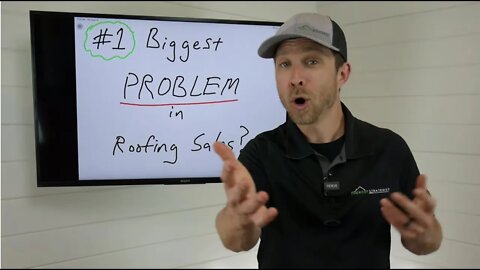 #1 Biggest Problem in Roofing Sales & How to Solve it - Fast! [Big Announcement at The End]