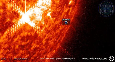 01-05-2023 Soleil Éruption solaire de classe M7 13h00 UTC