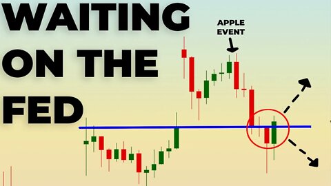 STOCK MARKET DIPS ON APPLE'S PRODUCT LAUNCH EVENT... (NOW WE WAIT ON THE FED)