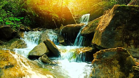 relaxing waterfall sounds-sounds of nature-soothing nature music for sleeping