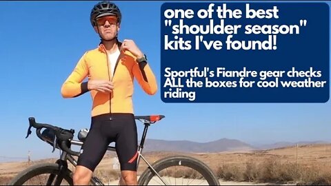 One of the Best Shoulder Season Kits I've Found:Sportful Fiandre Pro Medium Jersey and NoRain Bibs