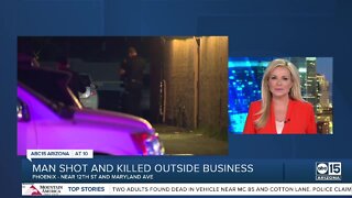 Man shot and killed outside Phoenix business