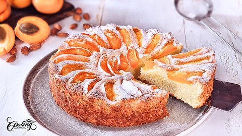Gluten-Free Apricot Almond Cake - Easy and Quick Summer Dessert Recipe