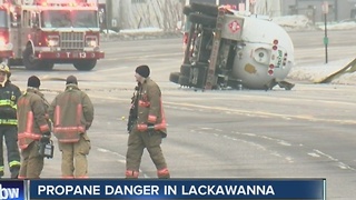Propane truck accident still under investigation in Lackawanna