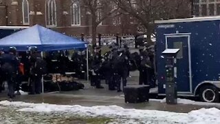 Michigan State Police prepare for planned armed protests at the state capitol