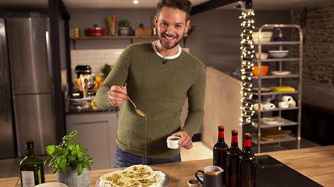 John Whaite's 5 ingredient garlic, anchovy and olive flatbreads