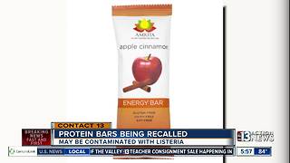 Protein bars being recalled