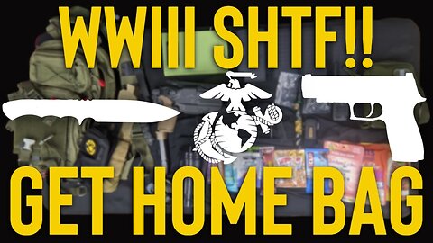 SHTF Get Home Bag. Be Prepared. Essential Survival Gear for Emergency Preparedness to Keep you Alive
