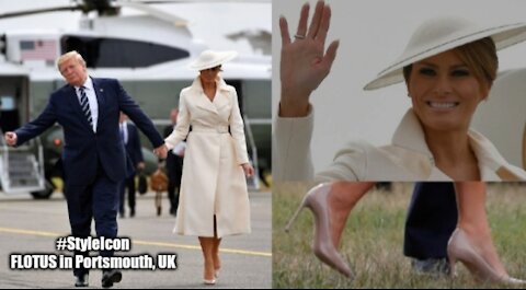 FLOTUS Leaving England