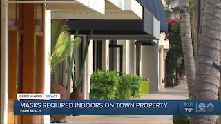 Palm Beach imposes mask mandate for anyone indoors on town property