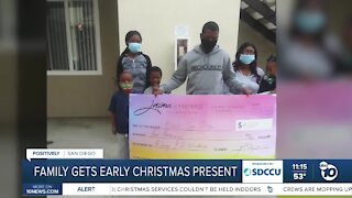 Family gets early Christmas present from San Diego nonprofit