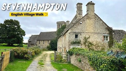 Small English Village Walk (Only 282 people live here!!) || Sevenhampton, SWINDON